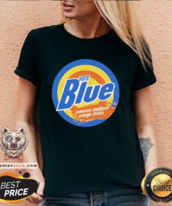 Pretty Jack Hopkins Vote Blue Removes Stubborn Orange Stains V-neck