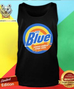 Pretty Jack Hopkins Vote Blue Removes Stubborn Orange Stains Tank-top