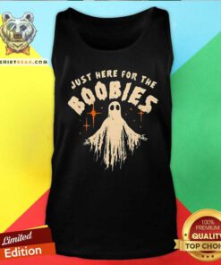 Pretty Just Here For The Boobies Halloween Tank-top