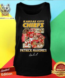 Pretty Kansas City Chiefs Patrick Mahomes 15 Signature Tank-top
