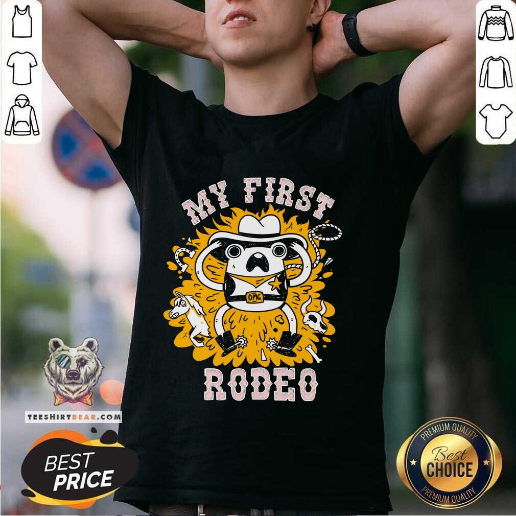 Pretty My First Rodeo Frog Cowboy T-Shirt
