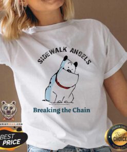 Pretty Sidewalk Angels Breaking The Chain Guard Dog V-neck