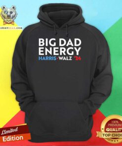 Top Big Dad Energy Harris Walz 24 Hoodie