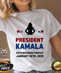Top Cool President Kamala Harris 2024 Inauguration Day Souvenir V-neck