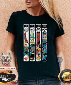 Top DC Comics Evolution V-neck