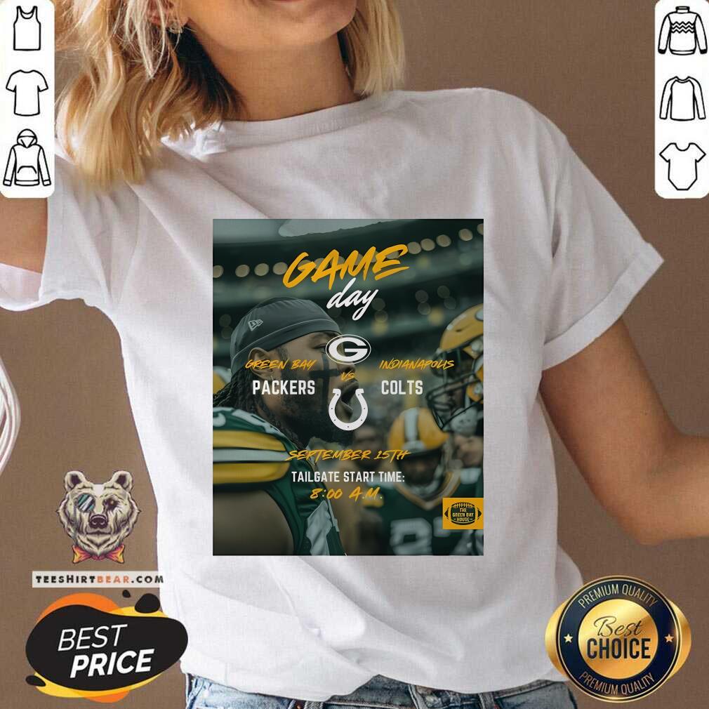 Top Gameday Green Bay Packers Vs Indianapolis Colts September 15th V-neck
