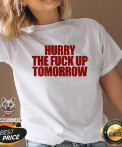 Top Hurry Up Tomorrow V-neck