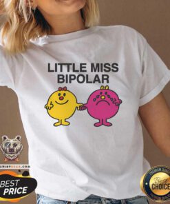 Top Little Miss Bipolar V-neck
