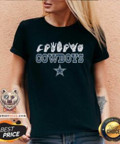 Top Love Sign X Cowboys ASL V-neck