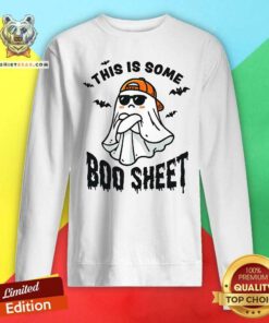 Top This Is Some Boo Sheet Halloween Ghost Sweatshirt