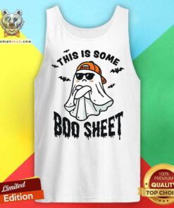 Top This Is Some Boo Sheet Halloween Ghost Tank-top