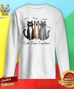 Awesome Carolling Cats Carolers Meow Meow Meow Sweatshirt