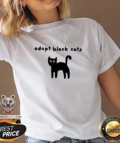 Awesome Cats Being Weird Little Guys Adopt Black Cats V-neck