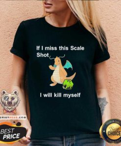 Awesome Justin Unironicpanda If I Miss This Scale Shot V-neck