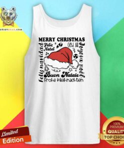 Awesome Merry Christmas In Different Languages Teacher Tank-top