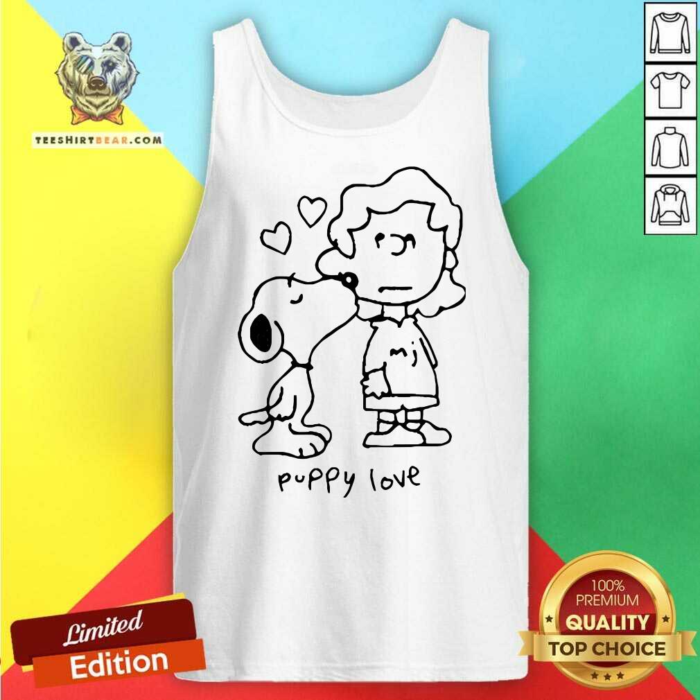 Awesome Mom Jeans Snoopy The Peanuts Puppy Love Tank-top