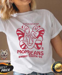 Awesome Mom Jeans Sweet Tooth '23 You Were My Stars And Moon V-neck