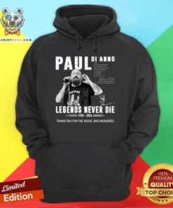 Awesome Paul Di'anno Legends Never Die 1958-2024 Hoodie