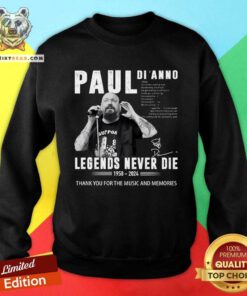 Awesome Paul Di'anno Legends Never Die 1958-2024 Sweatshirt