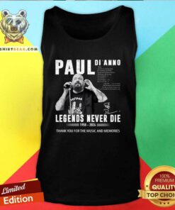 Awesome Paul Di'anno Legends Never Die 1958-2024 Tank-top