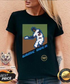 Awesome Pixel Mookie Game Over V-neck