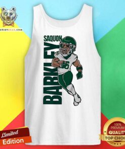 Awesome Saquon Barkley Superhero Star Tank-top