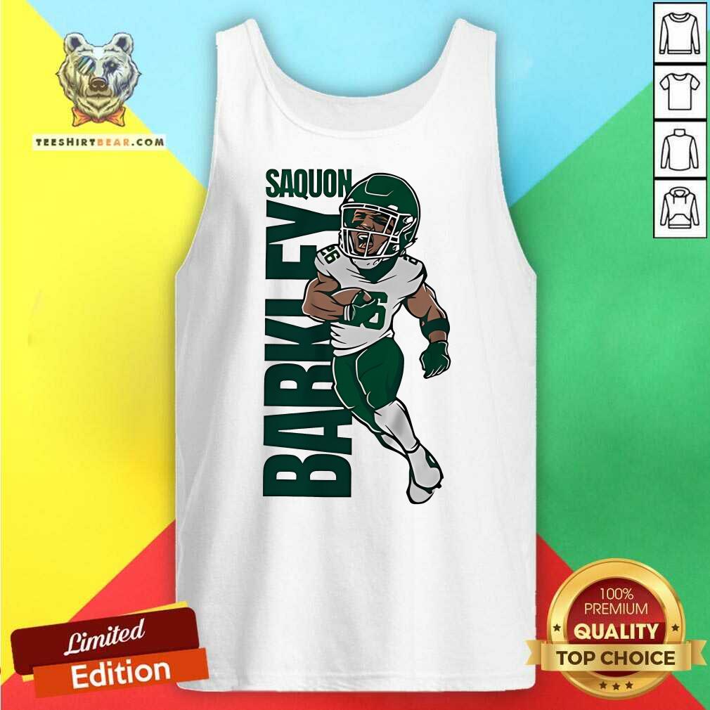 Awesome Saquon Barkley Superhero Star Tank-top