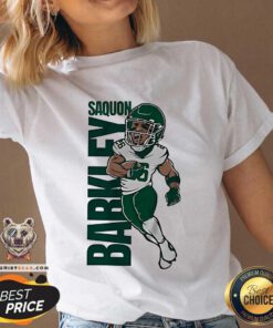 Awesome Saquon Barkley Superhero Star V-neck