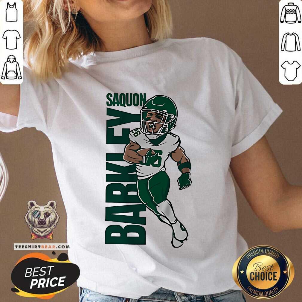 Awesome Saquon Barkley Superhero Star V-neck