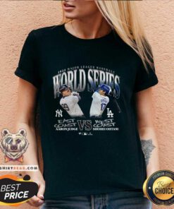 Awesome Shohei Ohtani Vs Aaron Judge Fanatics Black 2024 World Series V-neck