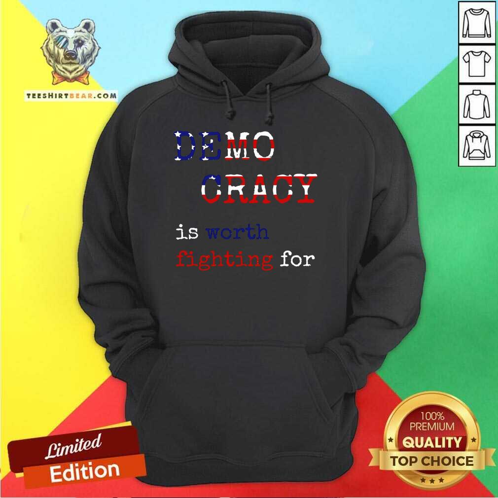 Funny Democracy Is Worth Fighting For Democrats Democratic Sign Hoodie