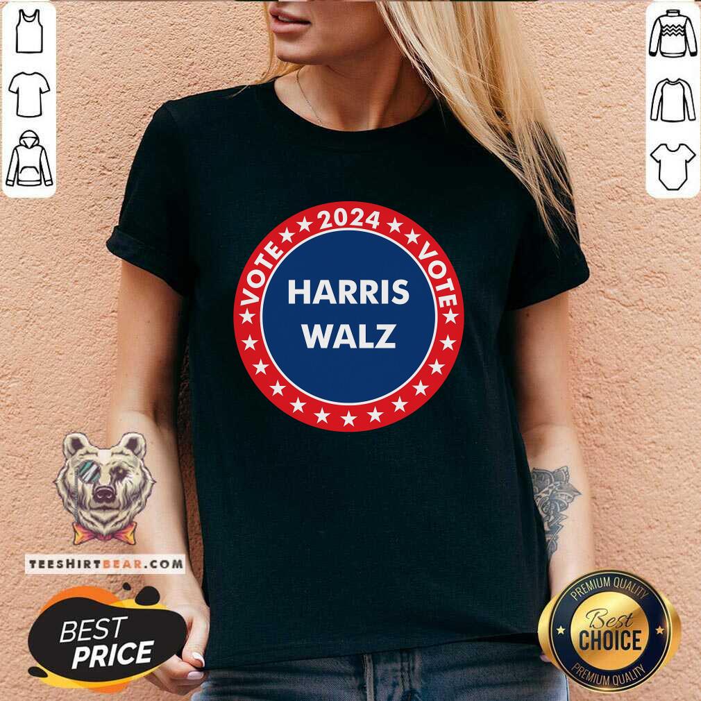 Funny Democratic President Election Campaign 2024 Souvenir V-neck