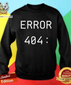Funny Error 404 Costume Not Found Couples Matching Halloween Sweatshirt