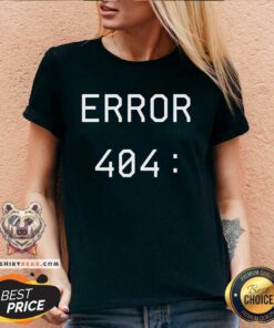 Funny Error 404 Costume Not Found Couples Matching Halloween V-neck