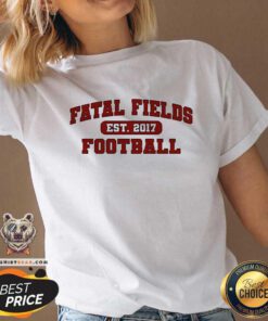 Funny Fatal Fields Est 2017 Football V-neck