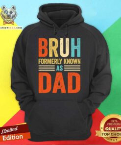Funny Fathers Day Dad Funny Bruh Formerly Known As Dad Papa Hoodie