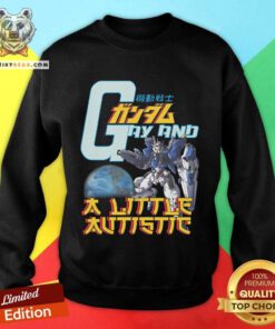 Funny Gay And A Little Autistic Gundam Sweatshirt