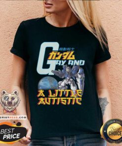 Funny Gay And A Little Autistic Gundam V-neck