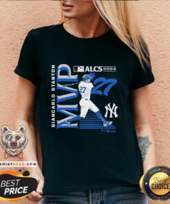 Funny Giancarlo Stanton New York Yankees 2024 American League Championship MVP V-neck