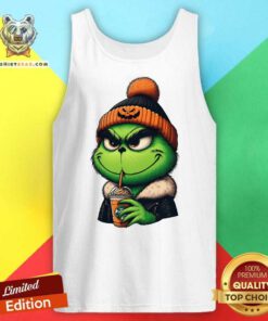 Funny Grinch Ice Coffee Tank-top