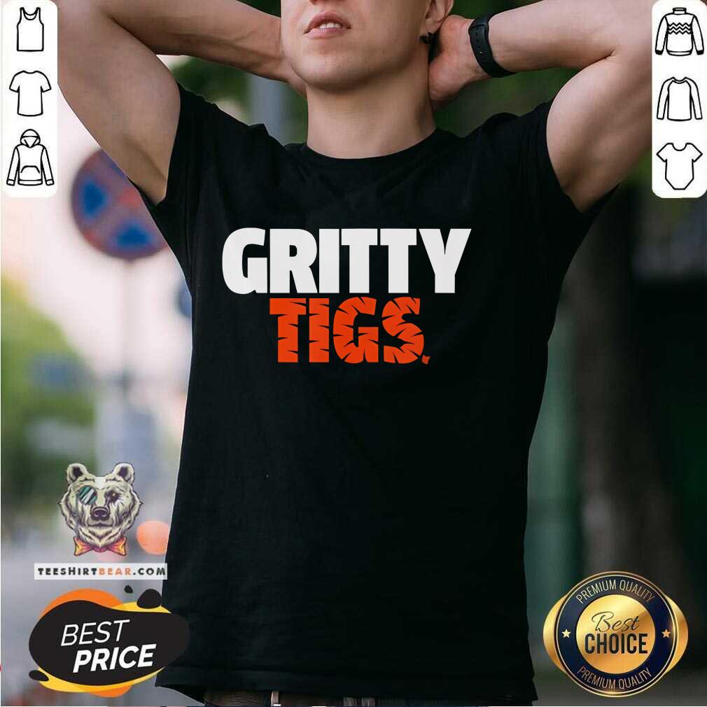 Funny Gritty Tigs Detroit Baseball T-Shirt
