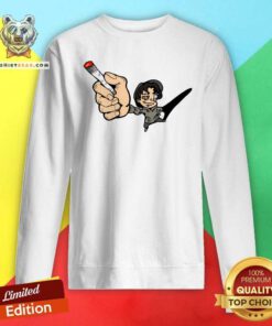 Funny Kill Bill Rav Left Handed Cigarette Sweatshirt