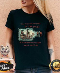 Funny One Piece Pirate Ship In A Bottle V-neck
