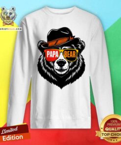 Funny Papa Bear Face Sunglasses Papa Bear Sweatshirt