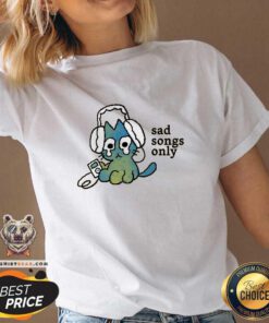 Funny Sad Songs Only Cat V-neck