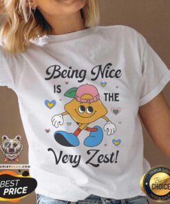 Funny Saying Teacher Being Nice Is The Very Zest V-neck