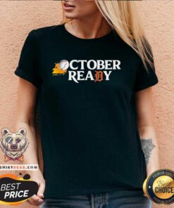 Funny Tigers October Ready Fireball V-neck