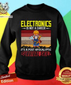 Good Cute Electrician Is Not A Career Electricity Wire Sweatshirt