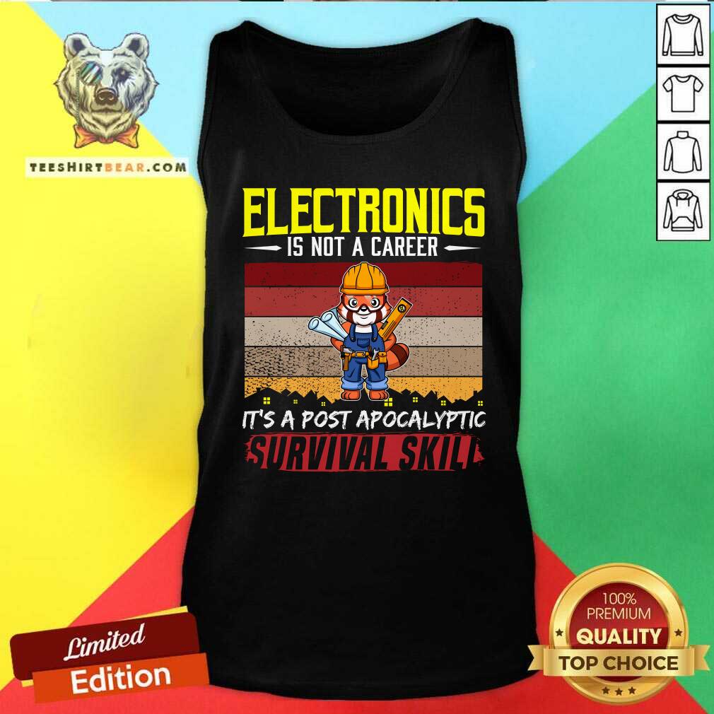 Good Cute Electrician Is Not A Career Electricity Wire Tank-top