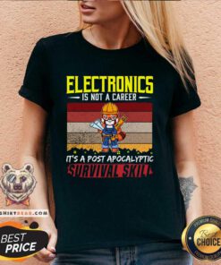 Good Cute Electrician Is Not A Career Electricity Wire V-neck
